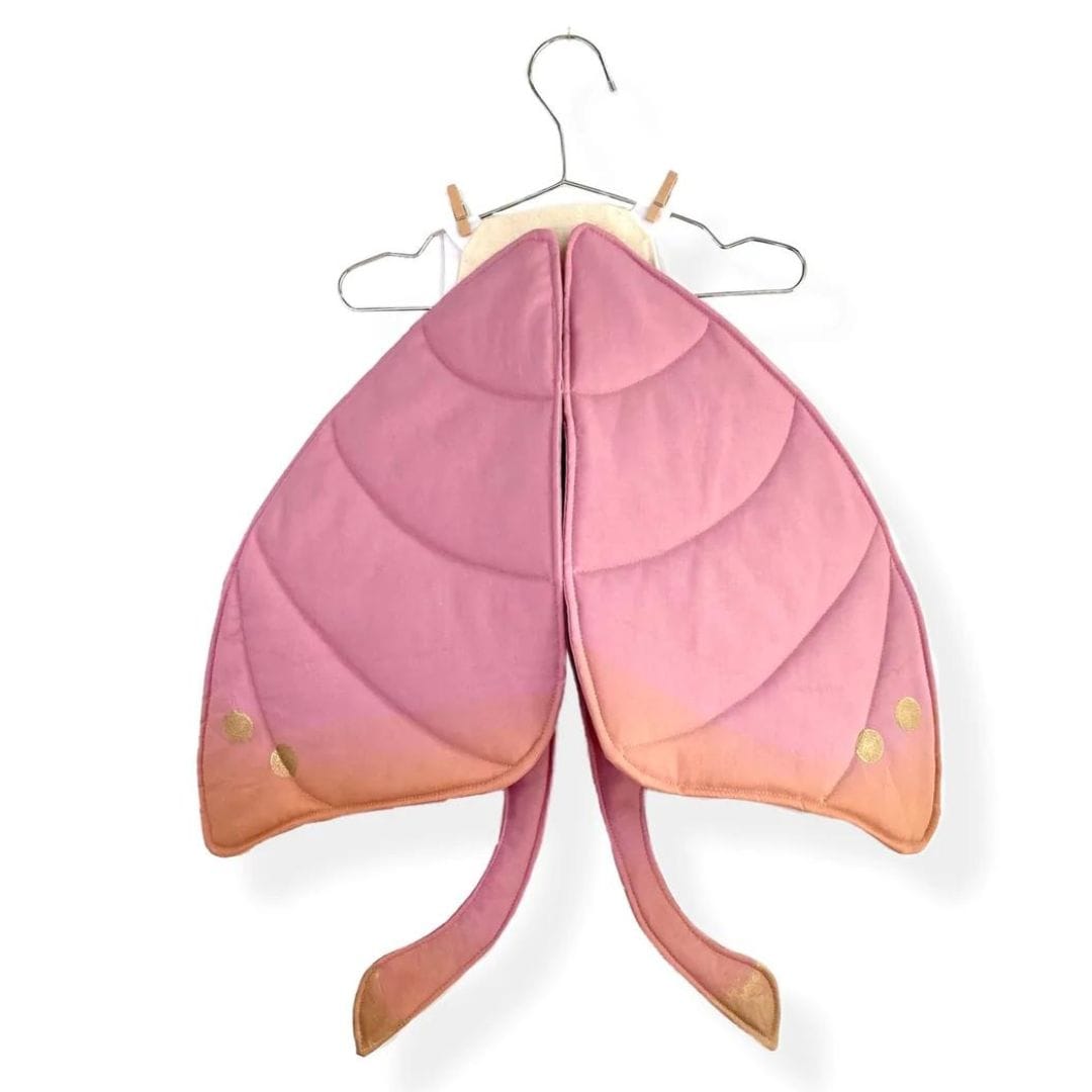 Jack Be Nimble- Children's pink moth wings costume on hanger- Bella Luna Toys